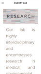 Mobile Screenshot of gilbertlab.com