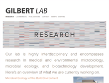 Tablet Screenshot of gilbertlab.com